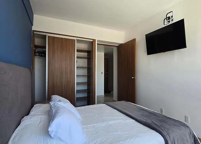 Apartamento Moderno Depto Cerca De Santa Fe Con Gym Y Vista Increible